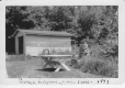 Garage, fireplace, picnic table