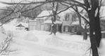 House in Vermont winter