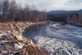 Stretch of Little River in Winter
