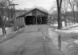 Dirt road leads to Pulpmill bridge