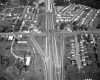 Aerial of Construction of Interstate: Near Neighborhoods