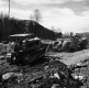 Earthmoving Machinery On Hill