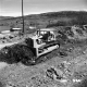 Earthmoving Machinery On Hill