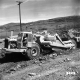 Earthmoving Machinery On Hill