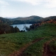Warden Pond with fall foliage