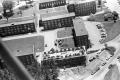 Close-up aerial of central campus at Norwich University