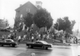 Caledonia Courthouse on day of Fairbanks Parade