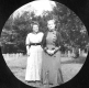 Two women standing for portrait at Whitehill's property