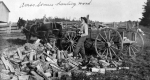 Amos Somers hauling wood