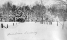 Amos Somers' driveway covered in fresh snow