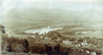 Birdseye view of McIndoe Falls and Connecticut River