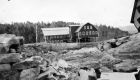 Flood aftermath on factory