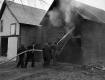 Fire Fighters at a Barn