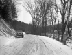 Cars on a Rural Snowy Road