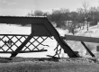 Damaged Bridge From Car Accident 