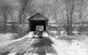 Covered Bridge in Winter
