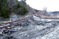 Flood washout of rails