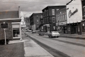Street in Middlebury with John Deere monument
