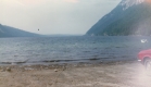 View of Willoughby Lake with Red Car