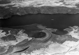 Aerial Photo of a River Running into Lake Champlain