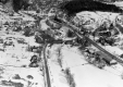 Aerial view of Wooden-frame buildings