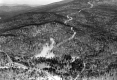 Close-up of Mt. Pico ski run and mountain road