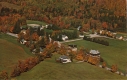Aerial of Breadloaf campus in fall