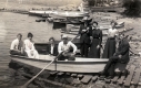 A group of boaters on Long Point near Ferrisburgh