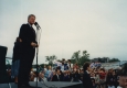 Bill Clinton speaking at the Waterfront