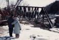 Wreckage of Bridge After Flood in Montpelier