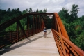 Winooski River Bridge close up.