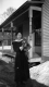 Woman with cat at Fletcher Farm