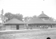Six Men in Front of Middlebury's Railroad Station