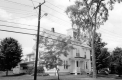 House, utility line and trees