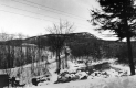 Snowy river and road
