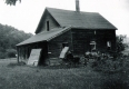Horse and wagon and House