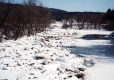 View of Iced Over Winooski River