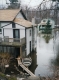Flood between two houses