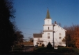 Church and fall foliage