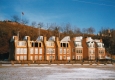 A row of brick houses