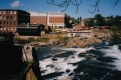 Winooski River and mill bulidings