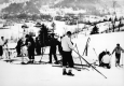 Skiers on Safford's Hill