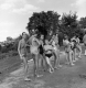 Young children in bathing suits