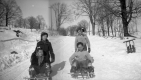 Children Sledding