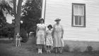 Three Women and a Dog