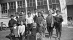 Boys in Front of School