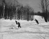 Skiers on the "Windmill" trail at Dutch Hill Ski Company