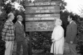 Admiring the John Red Kelly Trail Sign
