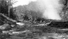 Whitingham Flood,   destroyed road 