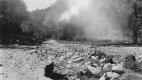 Whitingham Flood, road above schoolhouse